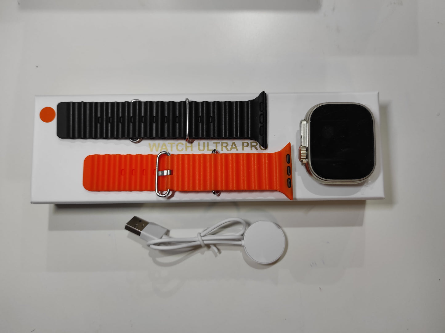 Smartwatch Ultra Pro con 2 correas ( negro + naranja  ) - additional image 7